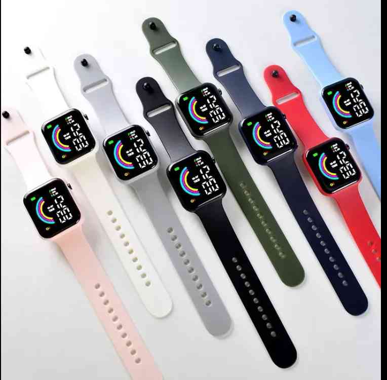 Rainbow Multi Color LED Digital Watch
